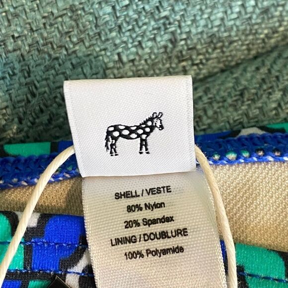 NWT Echo Womens Side Tie Printed Beachwear Swim Bottom and Top Sz. Small - Picture 6 of 10